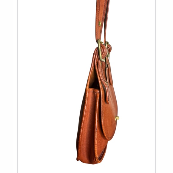 RARE Vintage Coach Nyc Crescent Saddle Bag - Picture 7 of 10